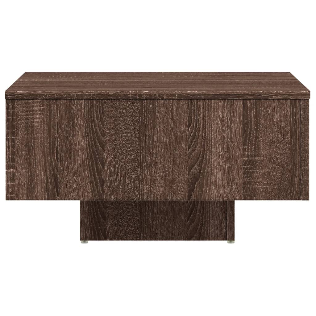 Table basse Chêne marron 60x60x31,5 cm Bois d'ingénierie