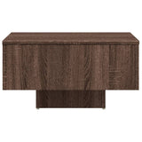 Table basse Chêne marron 60x60x31,5 cm Bois d'ingénierie