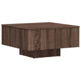 Table basse Chêne marron 60x60x31,5 cm Bois d'ingénierie