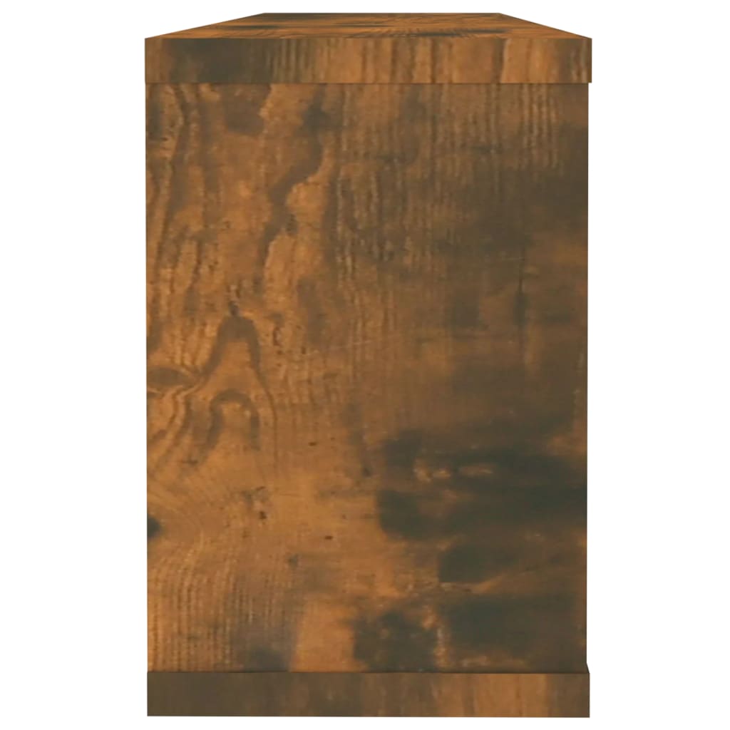 Étagères murales cube 6 pcs Chêne fumé 60x15x23 cm Bois