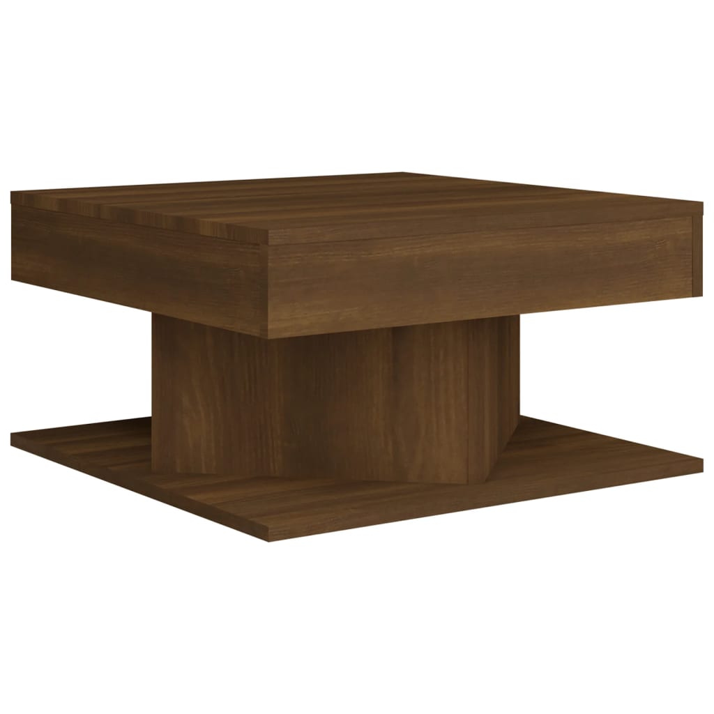 Table basse Chêne marron 57x57x30 cm Bois d'ingénierie