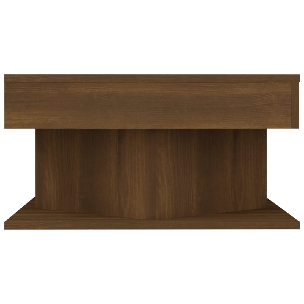 Table basse Chêne marron 57x57x30 cm Bois d'ingénierie