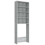 Meuble pour machine à laver Sonoma gris 64x24x190 cm