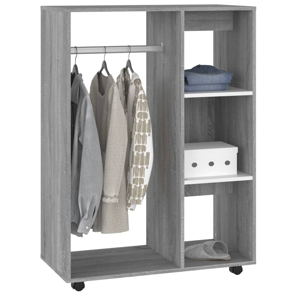 Sonoma gray wardrobe 80x40x110 cm Engineered wood