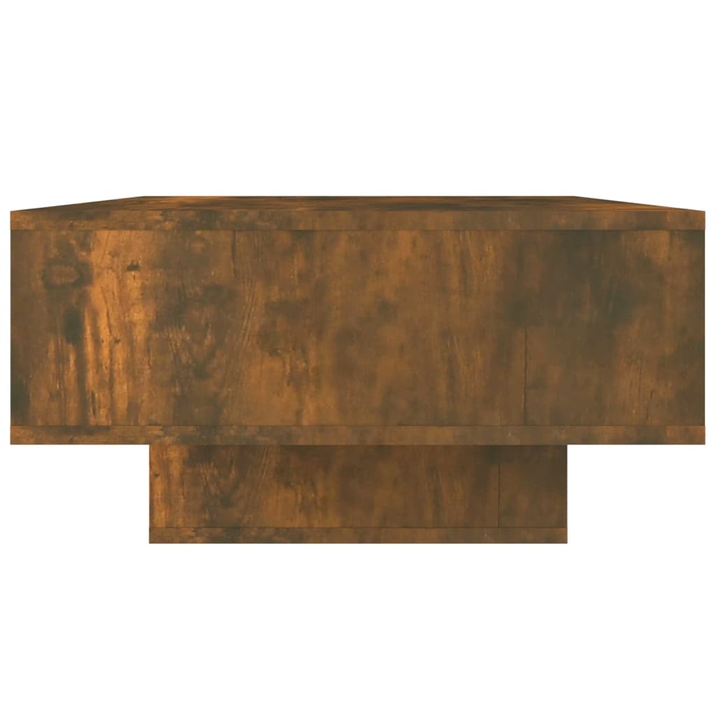 Table basse Chêne fumé 105x55x32 cm Bois d'ingénierie