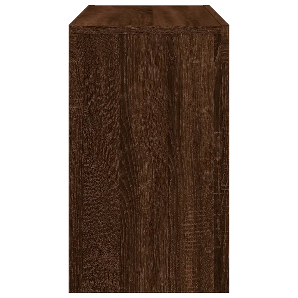 Tables basses gigognes 3 pcs chêne marron bois d'ingénierie