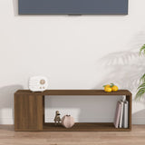 Meuble TV Chêne marron 100x24x32 cm Bois d'ingénierie