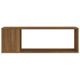 Meuble TV Chêne marron 100x24x32 cm Bois d'ingénierie