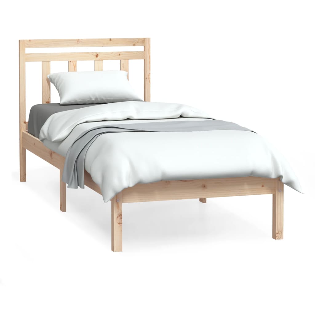 Cadre de lit sans matelas bois massif