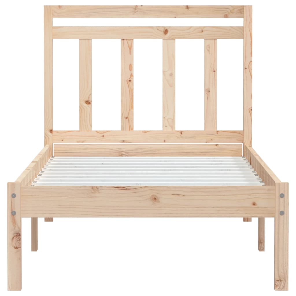 Cadre de lit sans matelas bois massif