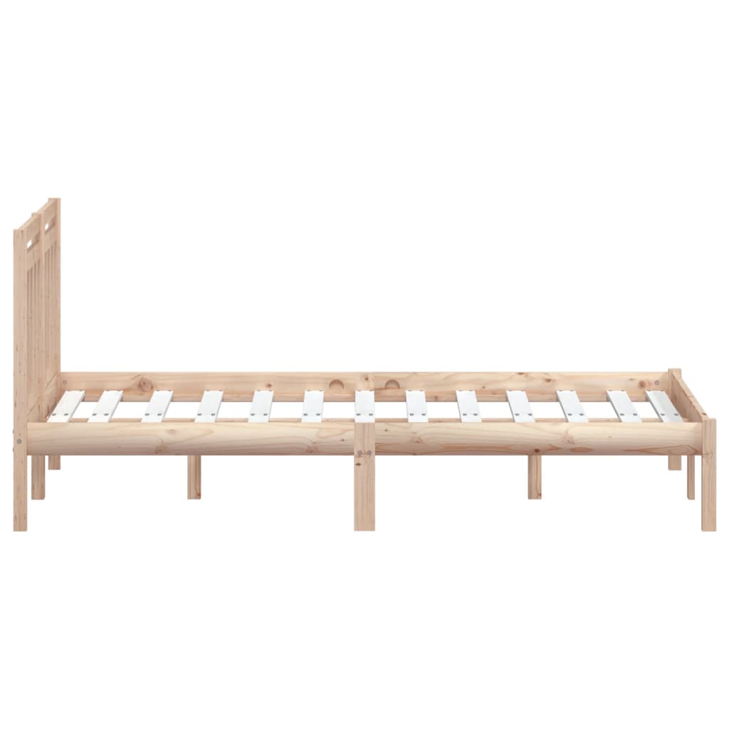 Cadre de lit sans matelas bois massif