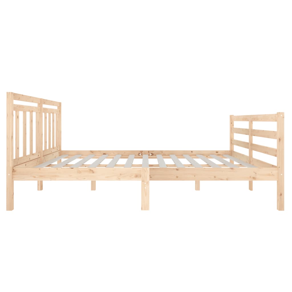 Cadre de lit sans matelas bois massif