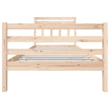 Cadre de lit sans matelas bois massif 100x200 cm