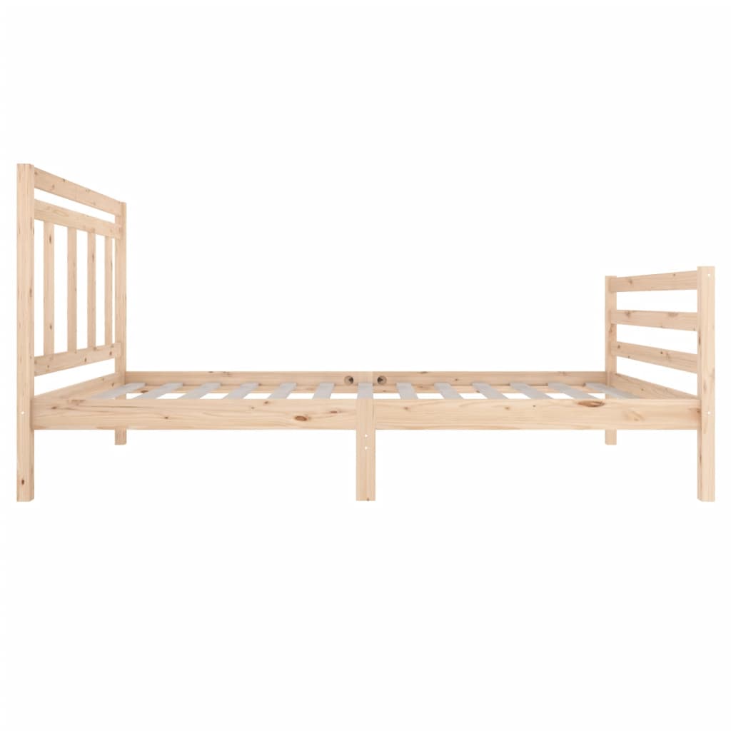 Cadre de lit sans matelas bois massif 100x200 cm