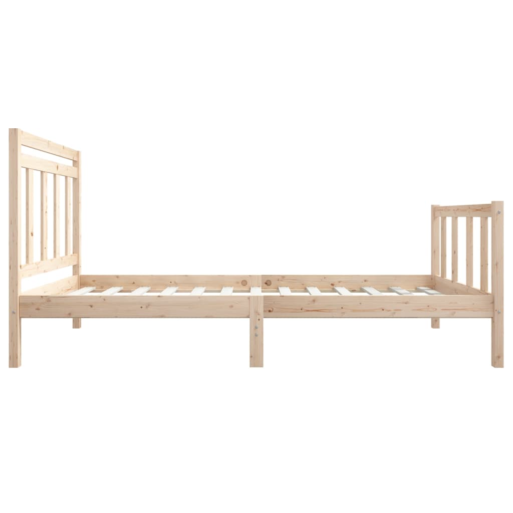 Cadre de lit sans matelas bois massif 100x200 cm