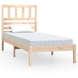 Cadre de lit sans matelas 75x190 cm bois de pin massif