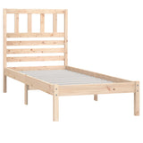 Cadre de lit sans matelas 75x190 cm bois de pin massif