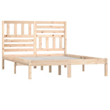 Cadre de lit sans matelas 135x190 cm bois de pin massif