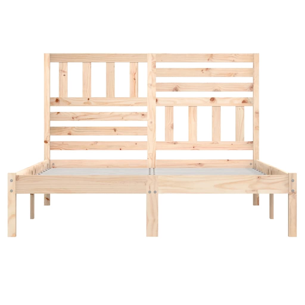 Cadre de lit sans matelas 135x190 cm bois de pin massif