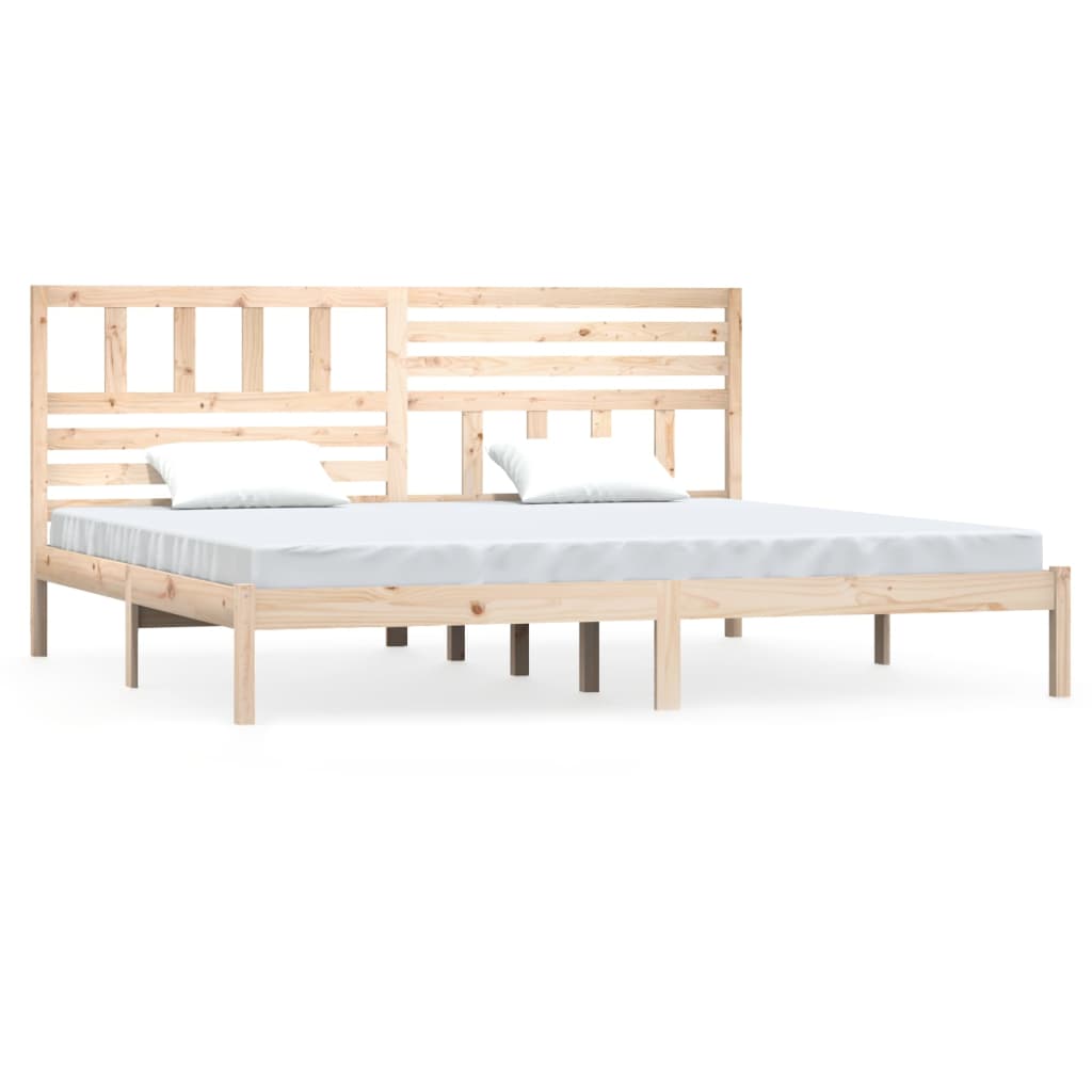 Cadre de lit sans matelas 180x200 cm bois massif de pin