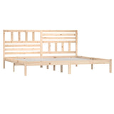 Cadre de lit sans matelas 180x200 cm bois massif de pin