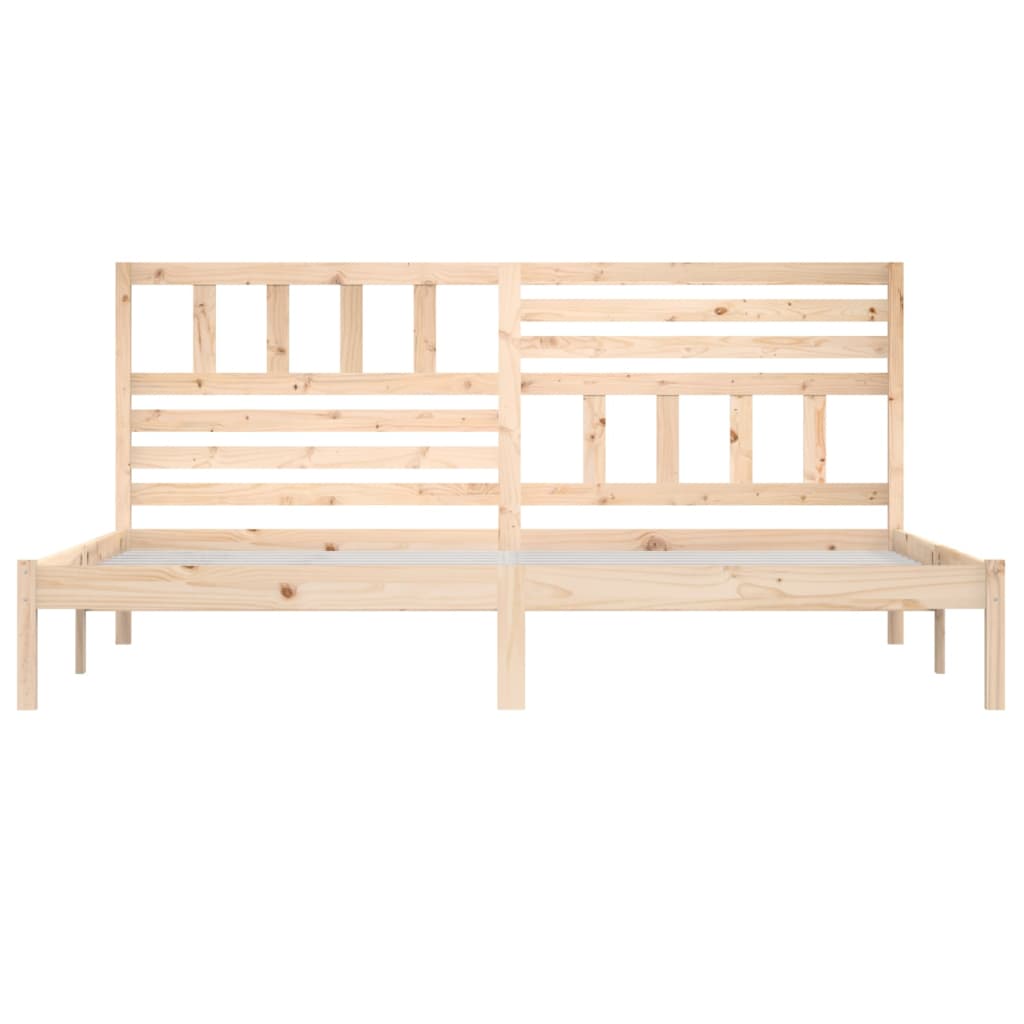 Cadre de lit sans matelas 180x200 cm bois massif de pin