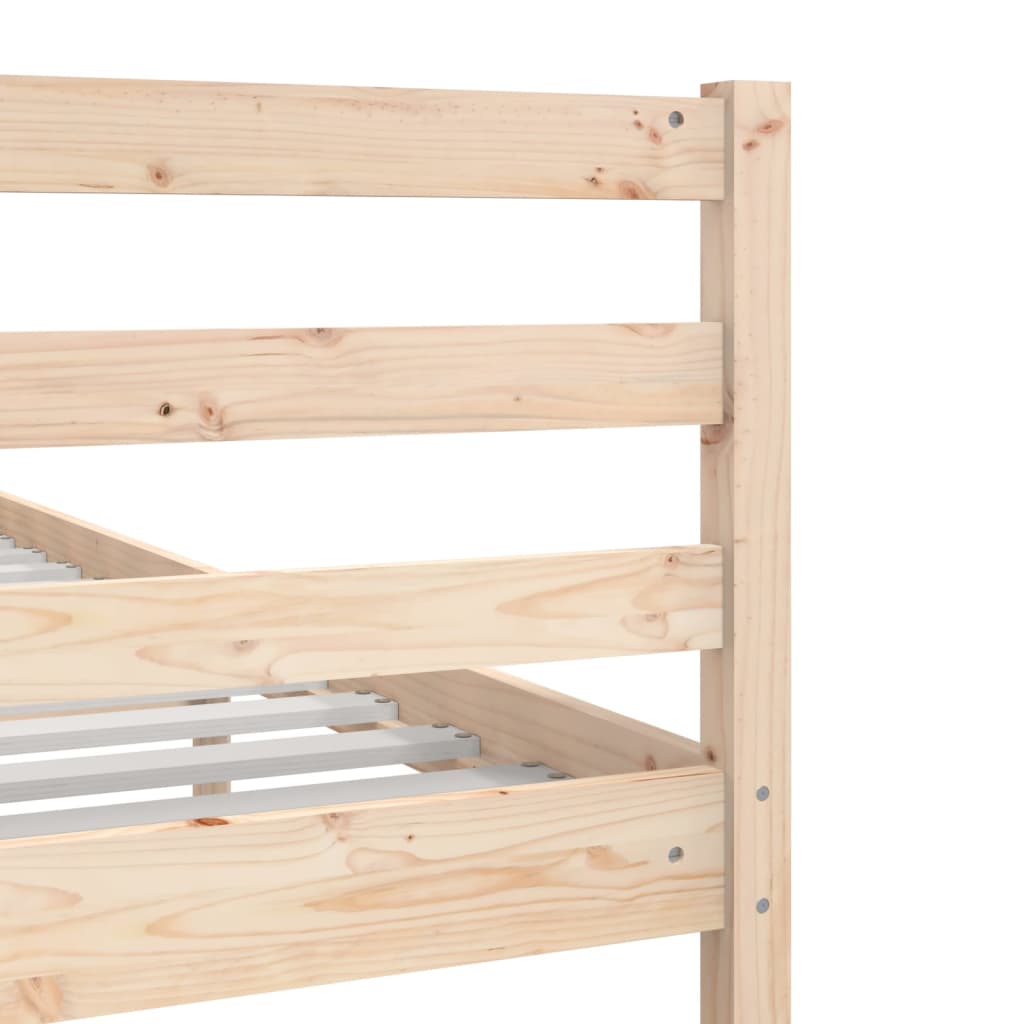 Cadre de lit sans matelas 75x190 cm bois massif