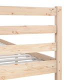 Cadre de lit sans matelas 75x190 cm bois massif