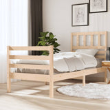 Cadre de lit sans matelas 75x190 cm bois massif