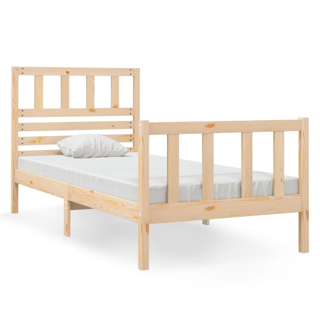 Cadre de lit sans matelas bois massif