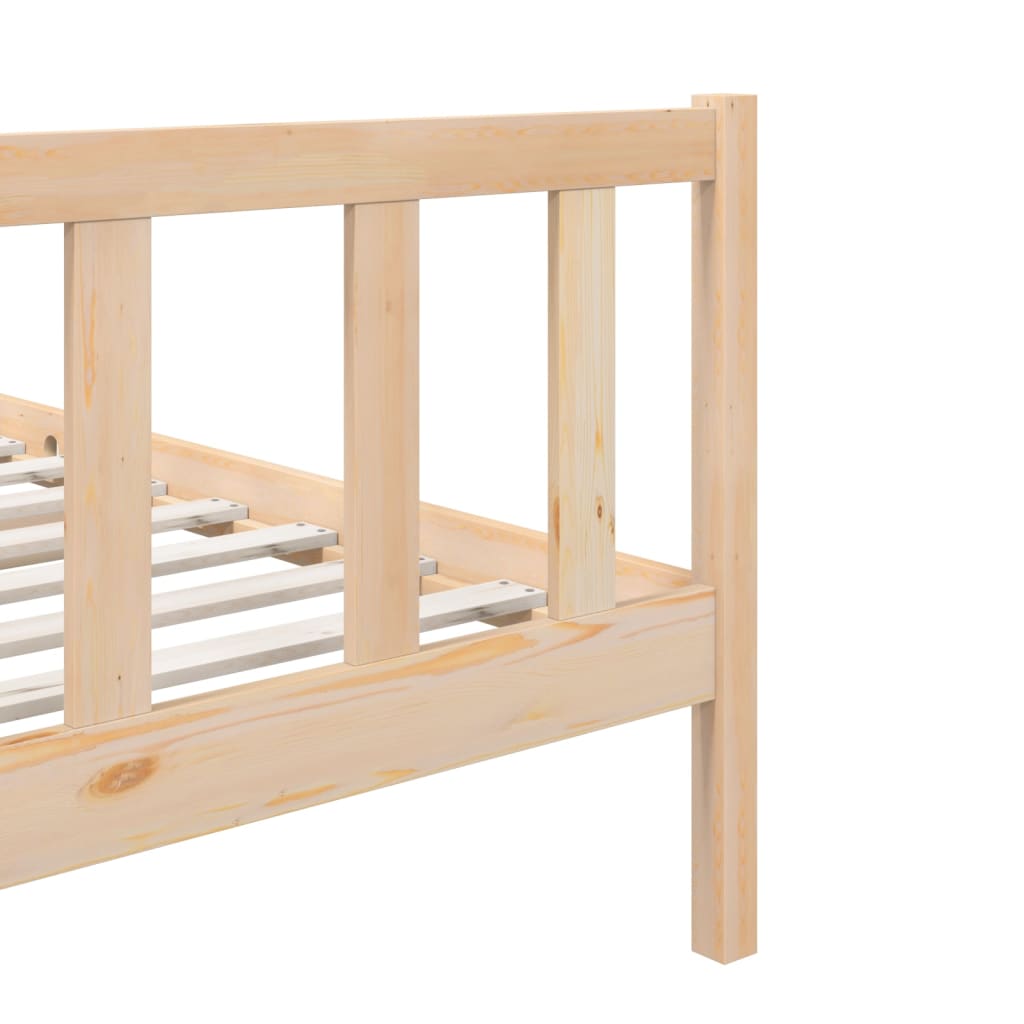 Cadre de lit sans matelas bois massif