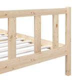 Cadre de lit sans matelas bois massif 90x200 cm