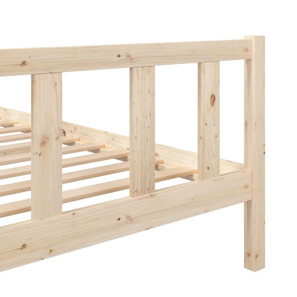 Cadre de lit sans matelas bois massif 100x200 cm