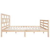 Cadre de lit sans matelas bois massif