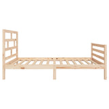 Cadre de lit sans matelas bois massif 90x200 cm