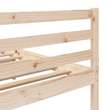 Cadre de lit sans matelas bois massif 90x200 cm