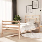 Cadre de lit sans matelas bois massif 90x200 cm