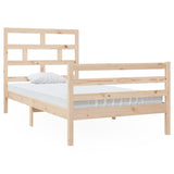 Cadre de lit sans matelas bois massif 100x200 cm