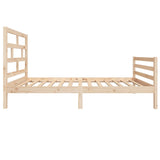 Cadre de lit sans matelas bois massif 100x200 cm