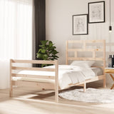 Cadre de lit sans matelas bois massif 100x200 cm