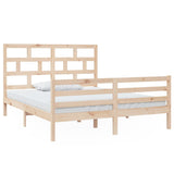 Cadre de lit sans matelas bois massif 160x200 cm