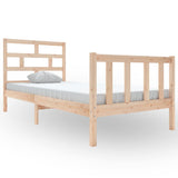 Cadre de lit sans matelas bois massif 90x200 cm