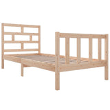 Cadre de lit sans matelas bois massif 90x200 cm