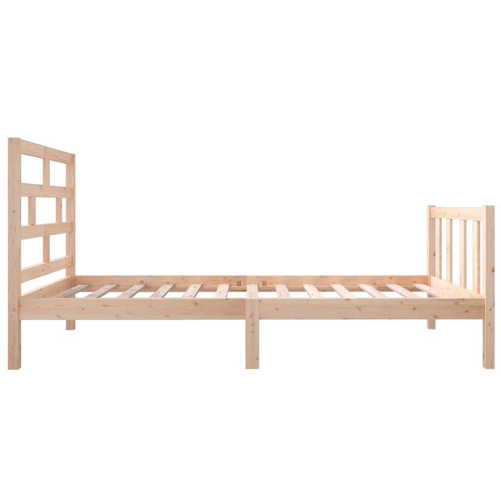 Cadre de lit sans matelas bois massif 90x200 cm