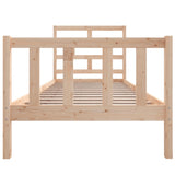 Cadre de lit sans matelas bois massif 100x200 cm