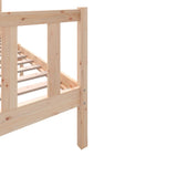 Cadre de lit sans matelas bois massif 100x200 cm