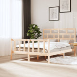 Cadre de lit sans matelas bois massif 160x200 cm