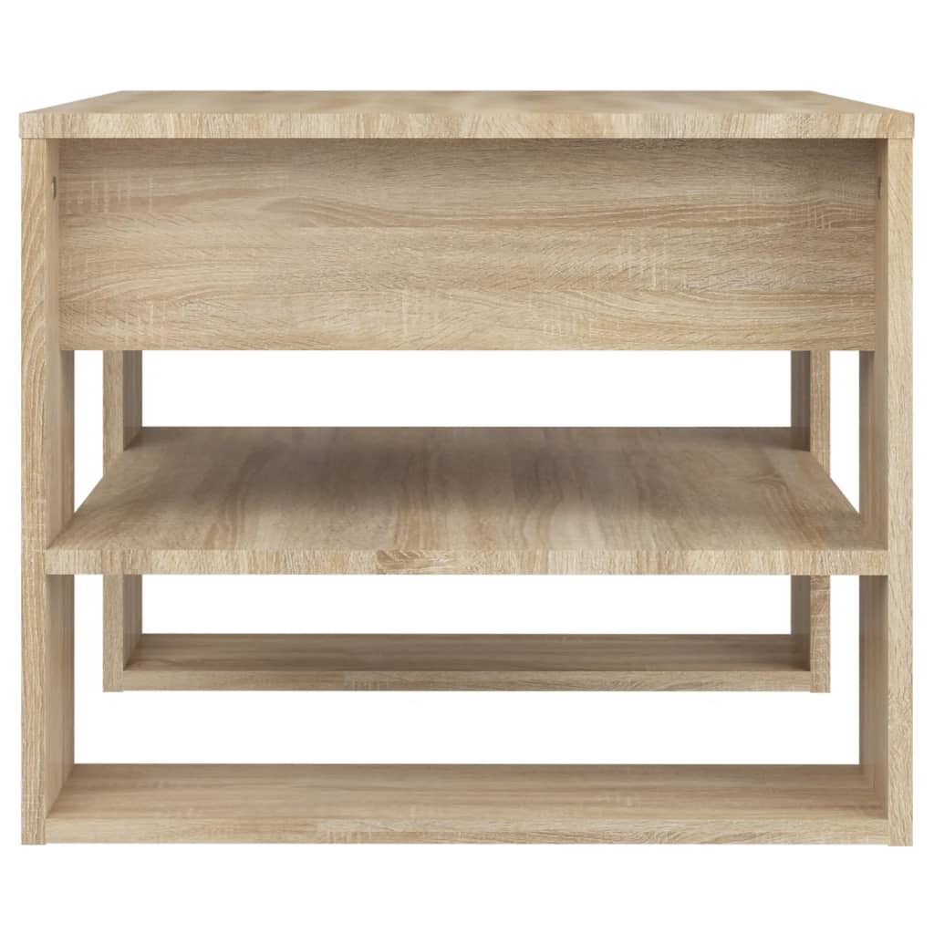 Table basse chêne sonoma 55,5x55x45 cm bois d'ingénierie