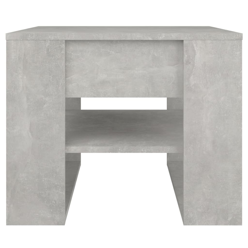 Table basse gris béton 55,5x55x45 cm bois d'ingénierie