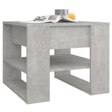 Table basse gris béton 55,5x55x45 cm bois d'ingénierie